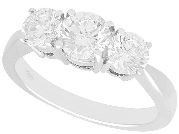 1.66 Carat Diamond Trilogy Ring