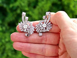 Art Deco Diamond Earrings UK 