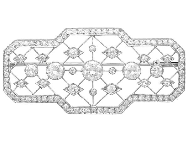 1920s Art Deco Brooch Diamond