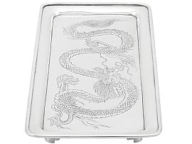 Antique Chinese Silver Tray