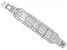 4.46ct Diamond and Platinum Bracelet - Antique Circa 1930