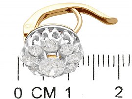 Edwardian Diamond Cluster Earrings 