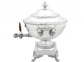 1800s Collectable Samovar in Sterling Silver