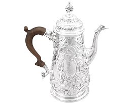 Sterling Silver Coffee Pot - Antique George II (1748)
