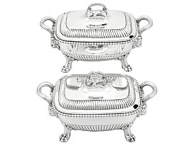Sterling Silver Tureens - Antique George III (1810)