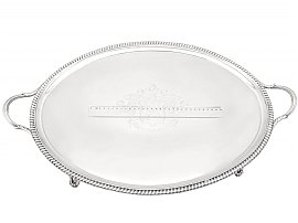 Sterling Silver Tray with Handles