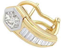 1940s Art Deco Diamond Earrings