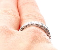 Vintage Eternity Ring Size M 1/2 Wearing
