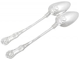 Patterned Silver Spoons