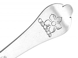 Silver Trefid Spoon Detail 