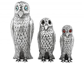 Sterling Silver Owl Shakers