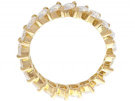 1980s Gold Diamond Eternity Ring