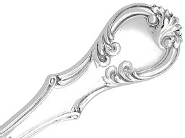 Handle of Victorian Silver Cheese Scoop for Sale