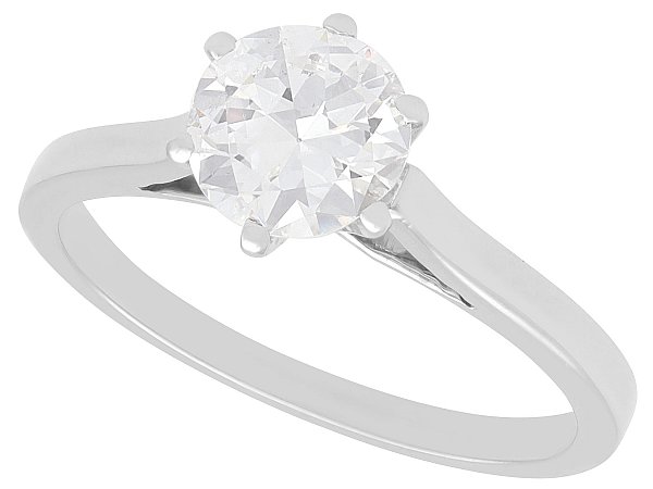 1950s White Gold Diamond Engagement Ring