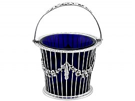 Sterling Silver Sugar Basket - Antique George V (1915)