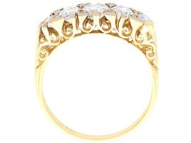 Vintage Gold Five Stone Diamond Ring