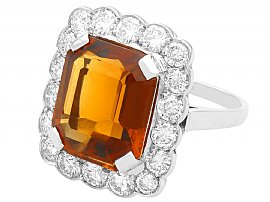 Citrine and Diamond Ring for sale