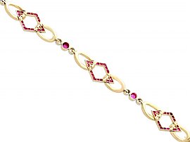 Ruby & Diamond Bracelet Underside
