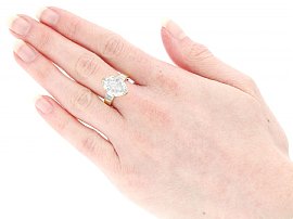 Marquise Diamond Engagement Ring UK Wearing Image