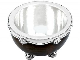 Coconut Bowl with Sterling Silver