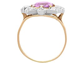 Yellow Gold Antique Amethyst Ring