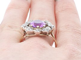 19th Century Amethyst Cocktail Ring