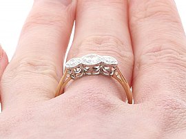 Diamond Wedding Ring Being Worn