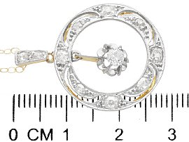 Antique Diamond Pendant in Gold