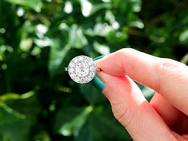 Antique diamond cluster ring