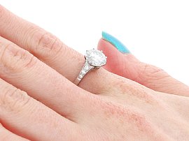 Wearing Image for Diamond Solitaire Ring