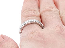 Diamond Eternity Ring Being Worn