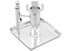 Silver Chamberstick Candle Holder