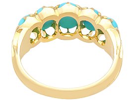 turquoise stone gold ring antique 