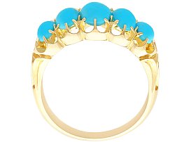 turquoise stone gold ring uk