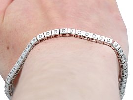 Vintage Diamond Bracelet being worn