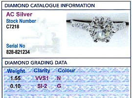 1930s Diamond Engagement Ring Grading