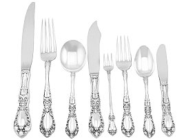 68 Piece Cutlery Set Antique Silver