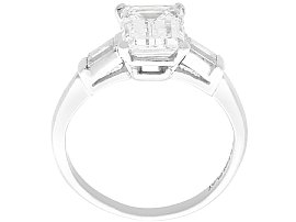 Emerald Cut Engagement Ring with Baguettes