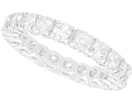 Vintage Full Diamond and Eternity Ring in White Gold