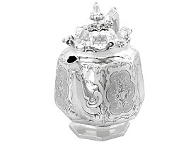 Antique 19th Century Silver Teapot