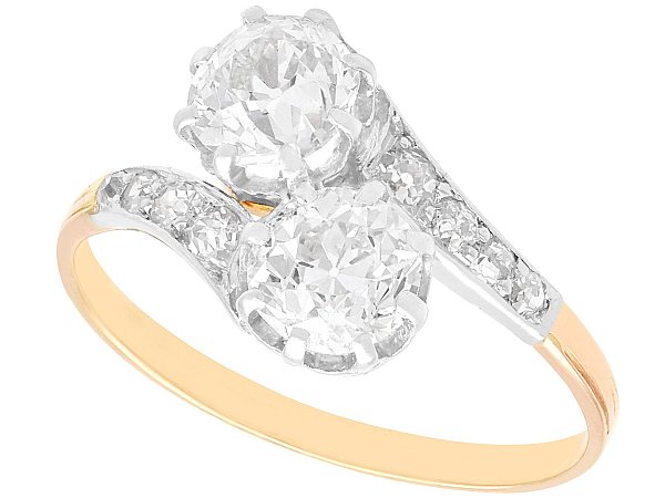Antique Diamond Twist Engagement Ring