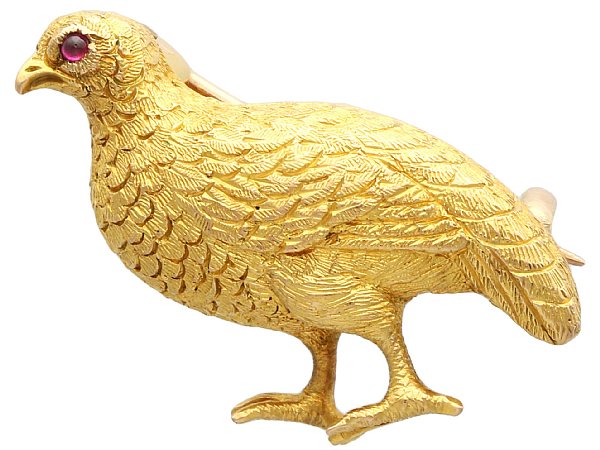 Victorian Bird Brooch Gold UK