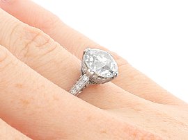 G Colour Diamond Engagement Ring Close Up 