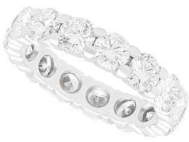 1950s 3.75ct Diamond and 18ct White Gold Full Eternity Ring