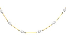 Vintage Gold and 2.07ct Diamond Necklace