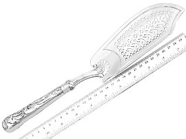 Paul Storr Silver Fish Slice with Ruler