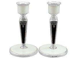 Art Deco Piano Candle Holders