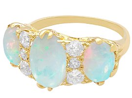 Opal Cluster Ring 