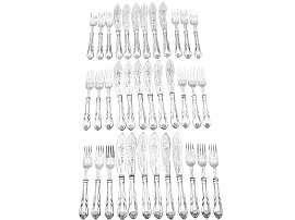 Sterling Silver Fish Knives and Forks Set 