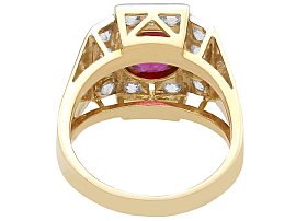 Thai Ruby and Diamond Ring